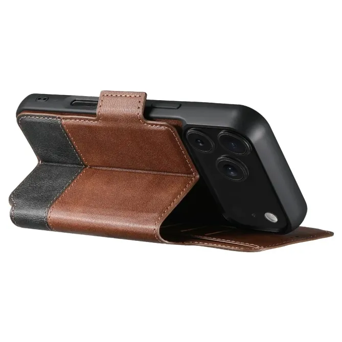 Housse Portefeuille iPhone 17 Pro Max Détachable MagSafe Bicolore