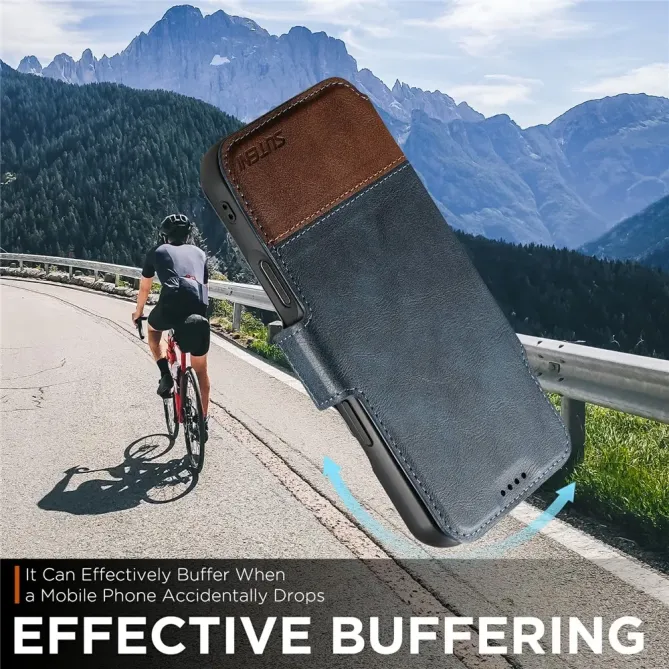 Housse Portefeuille iPhone 17 Pro Max Détachable MagSafe Bicolore