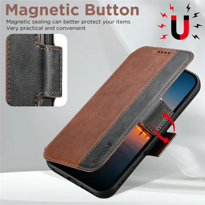 Housse Portefeuille iPhone 17 Pro Max Détachable MagSafe Bicolore