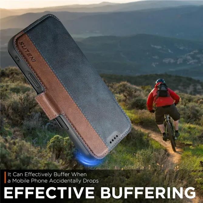 Housse Portefeuille iPhone 17 Pro Max Détachable MagSafe Bicolore