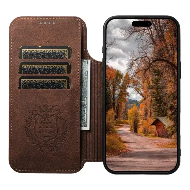 Housse iPhone 17 Pro Max Folio MagSafe Marron - photo 14