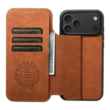 Housse iPhone 17 Pro Max Folio MagSafe Marron Clair - photo 26