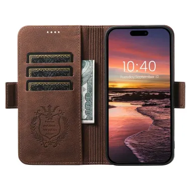 Housse iPhone 17 Pro Max Portefeuille MagSafe Marron - photo 11