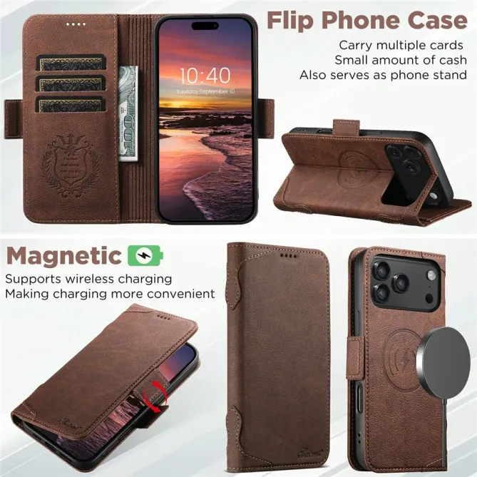 Housse iPhone 17 Pro Max Portefeuille MagSafe