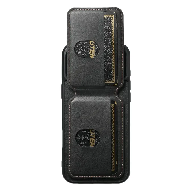 Coque iPhone 17 Pro Max Porte-Cartes Effet Cuir Ciré | H02