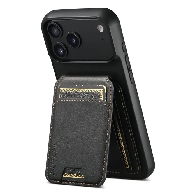 Coque iPhone 17 Pro Max Porte-Cartes Effet Cuir Ciré | H02