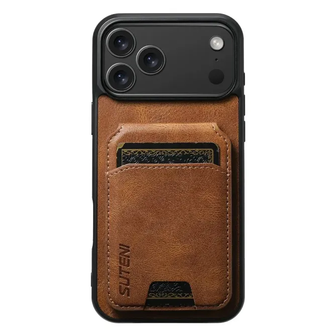 Coque iPhone 17 Pro Max Porte-Cartes Effet Cuir Ciré | H02