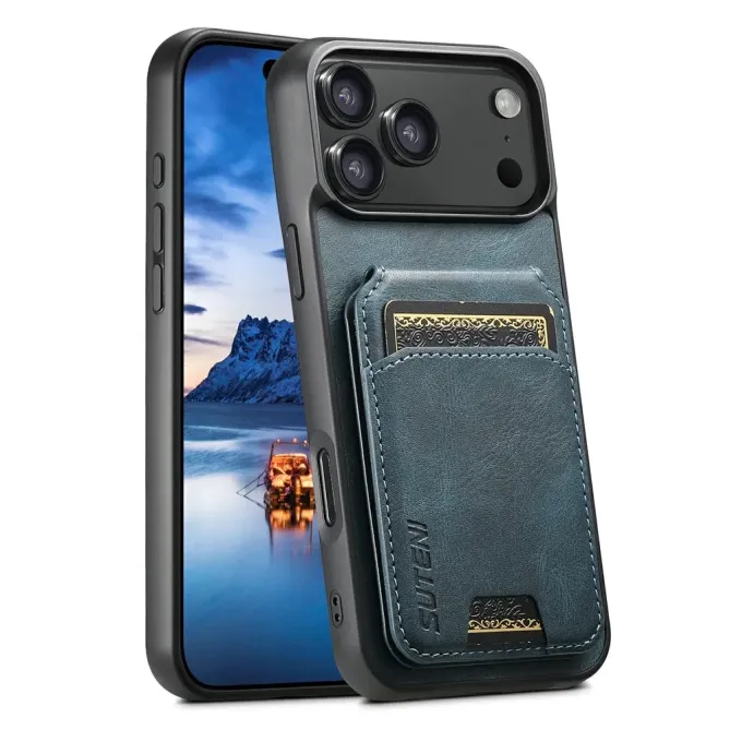 Coque iPhone 17 Pro Max Porte-Cartes Effet Cuir Ciré | H02