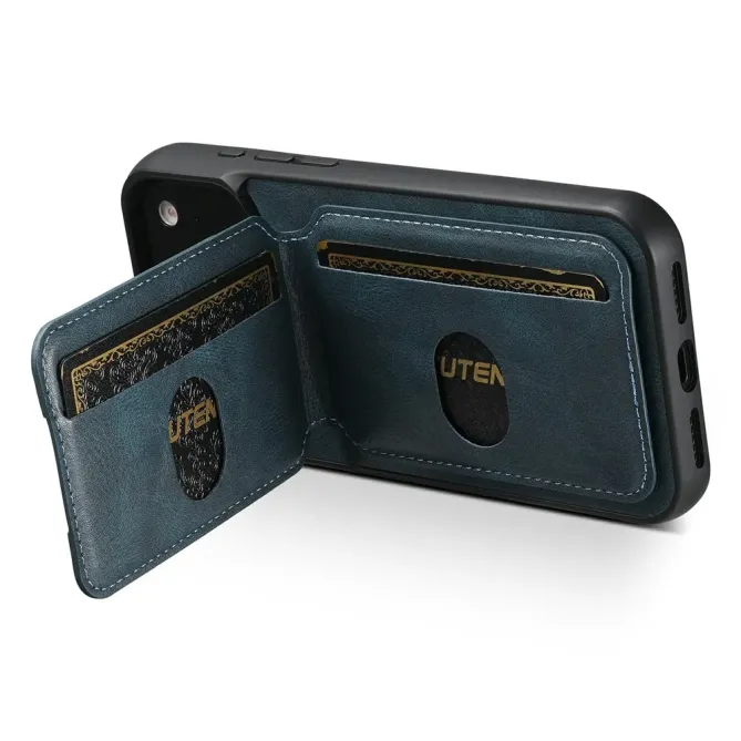 Coque iPhone 17 Pro Max Porte-Cartes Effet Cuir Ciré | H02