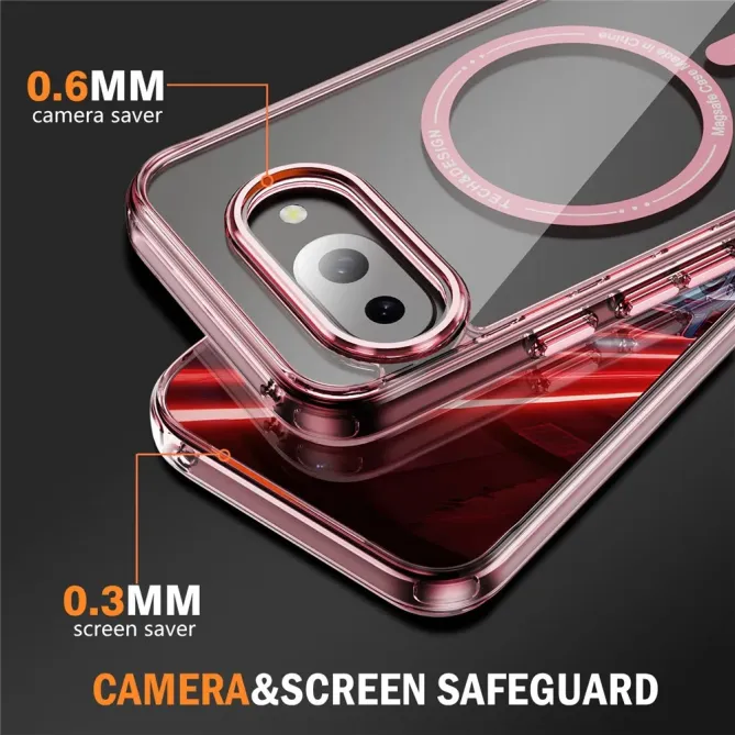 Coque Google Pixel 9a Antichoc Transparente MagSafe