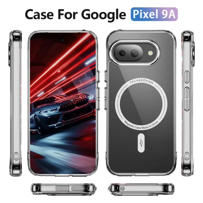 Coque Google Pixel 9a Antichoc Transparente MagSafe