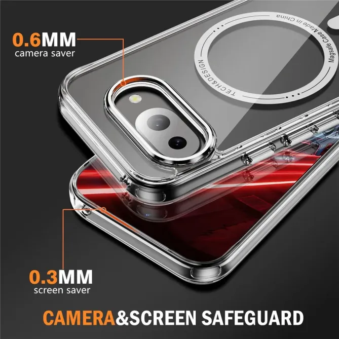 Coque Google Pixel 9a Antichoc Transparente MagSafe