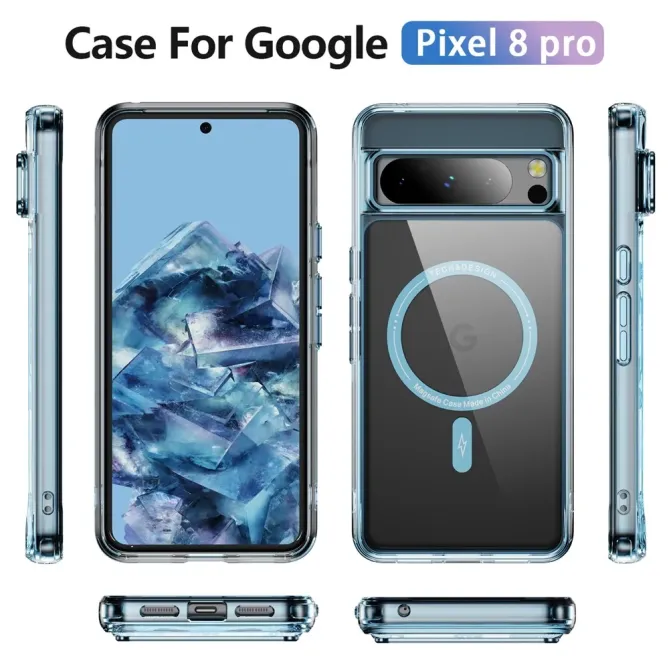 Coque Google Pixel 8 Pro Antichoc Transparente MagSafe