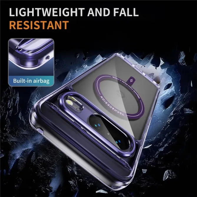 Coque Google Pixel 8 Transparente MagSafe avec Bords Colorés