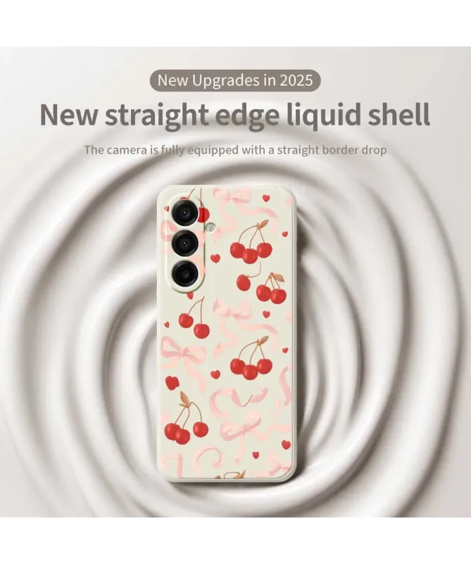 Coque Samsung Galaxy S25 FE Cerises et Rubans