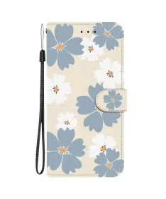 Housse Samsung Galaxy S25 FE Fleurs Bleues