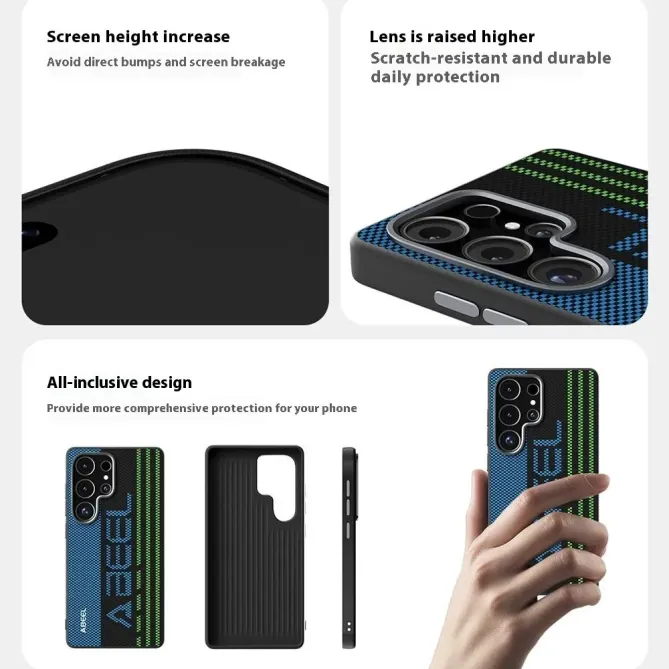 Coque  Samsung Galaxy S25 FE Racing Compatible MagSafe - Bleu
