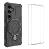 Coque  Samsung Galaxy S25 FE Antichoc avec Support et 2 Verres Trempés