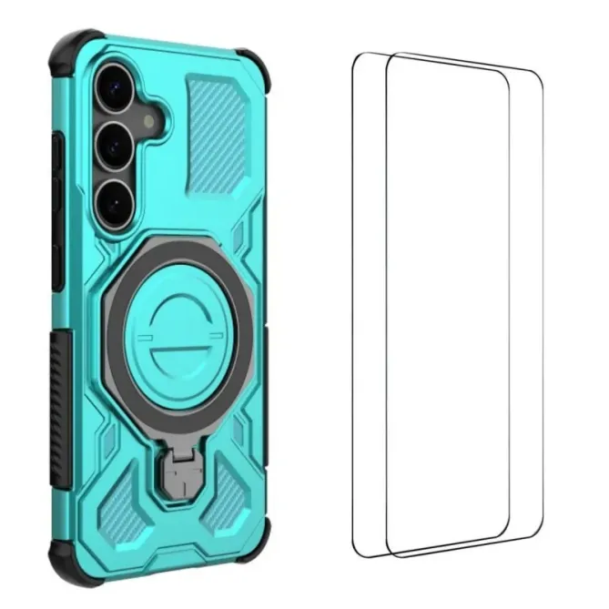 Coque  Samsung Galaxy S25 FE Antichoc avec Support et 2 Verres Trempés