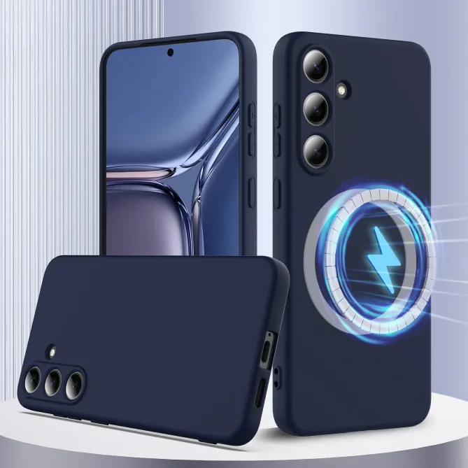 Coque  Samsung Galaxy S25 FE Silicone Liquide MagSafe, Lanière