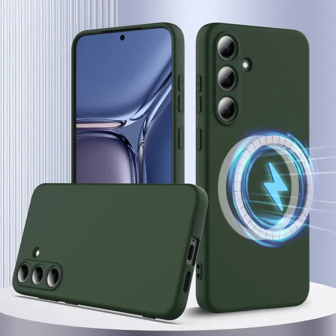 Coque  Samsung Galaxy S25 FE Silicone Liquide MagSafe, Lanière