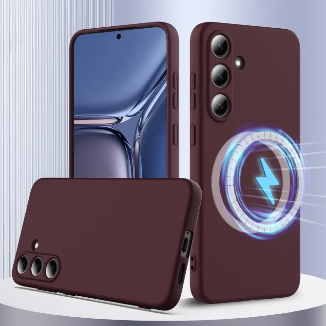 Coque  Samsung Galaxy S25 FE Silicone Liquide MagSafe, Lanière