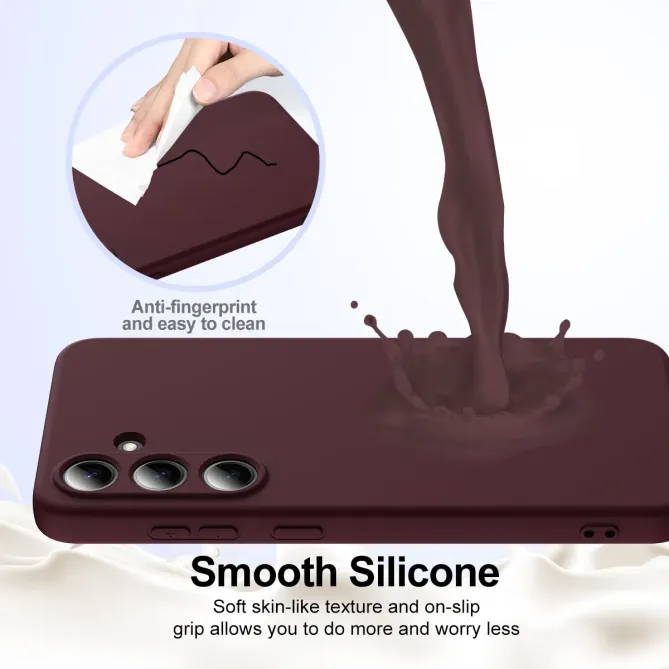 Coque  Samsung Galaxy S25 FE Silicone Liquide MagSafe, Lanière
