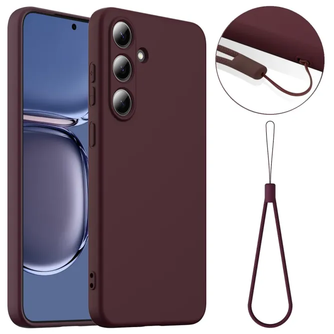 Coque  Samsung Galaxy S25 FE Silicone Liquide MagSafe, Lanière