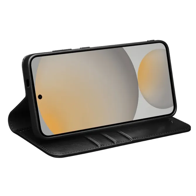 Housse Samsung Galaxy S25 FE fait main en cuir véritable