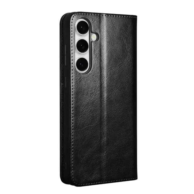 Housse Samsung Galaxy S25 FE fait main en cuir véritable