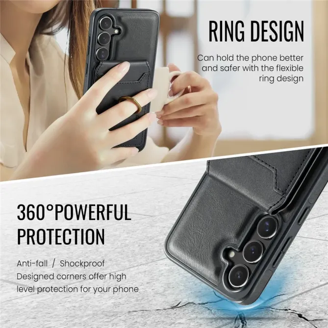 Coque Samsung Galaxy S25 FE Porte-Carte Détachable MagSafe avec Anneau