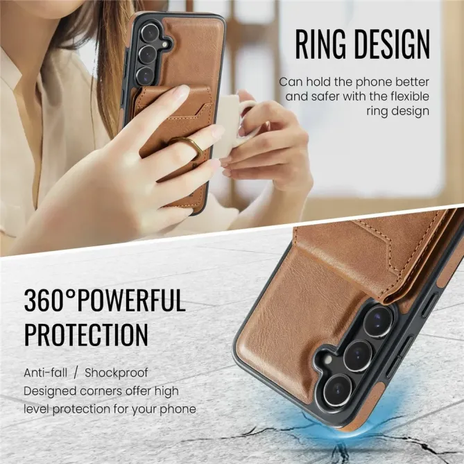 Coque Samsung Galaxy S25 FE Porte-Carte Détachable MagSafe avec Anneau