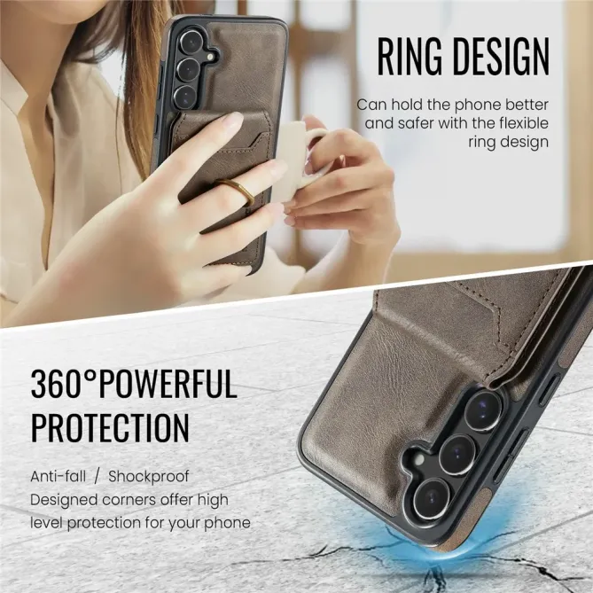 Coque Samsung Galaxy S25 FE Porte-Carte Détachable MagSafe avec Anneau