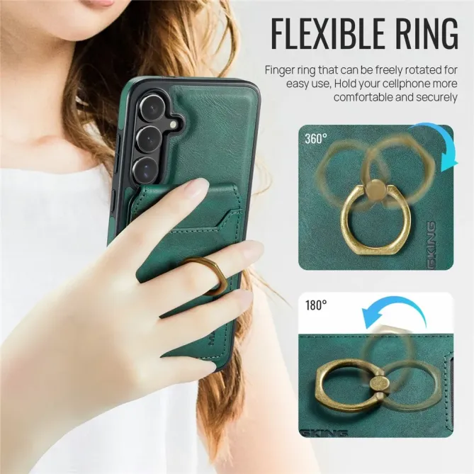 Coque Samsung Galaxy S25 FE Porte-Carte Détachable MagSafe avec Anneau