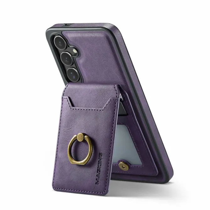Coque Samsung Galaxy S25 FE Porte-Carte Détachable MagSafe avec Anneau