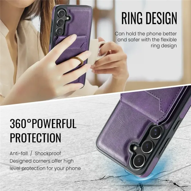 Coque Samsung Galaxy S25 FE Porte-Carte Détachable MagSafe avec Anneau