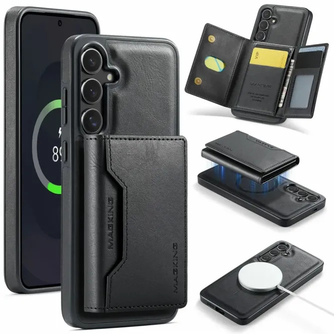 Coque Samsung Galaxy S25 FE Portefeuille Détachable MagSafe