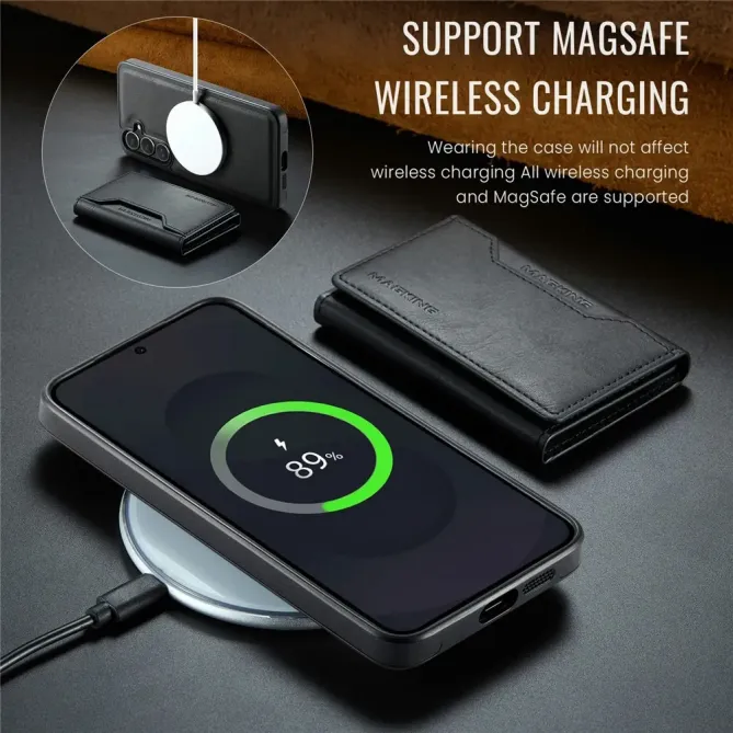 Coque Samsung Galaxy S25 FE Portefeuille Détachable MagSafe