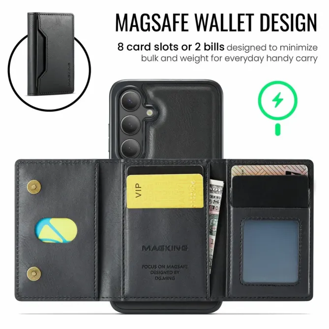 Coque Samsung Galaxy S25 FE Portefeuille Détachable MagSafe