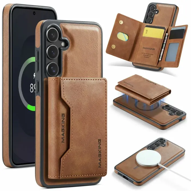 Coque Samsung Galaxy S25 FE Portefeuille Détachable MagSafe