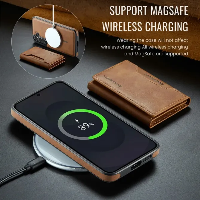 Coque Samsung Galaxy S25 FE Portefeuille Détachable MagSafe