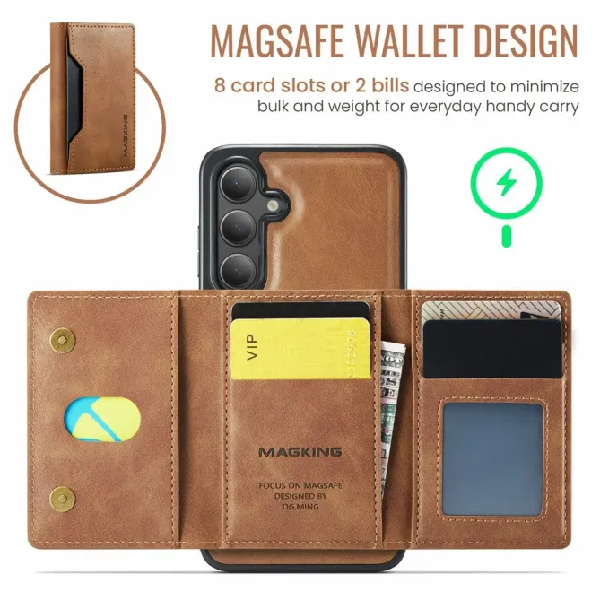 Coque Samsung Galaxy S25 FE Portefeuille Détachable MagSafe
