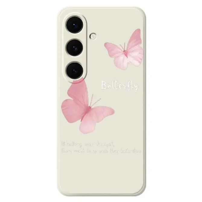 Coque Samsung Galaxy S25 FE Papillons Roses