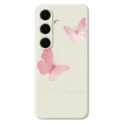 Coque Samsung Galaxy S25 FE Papillons Roses