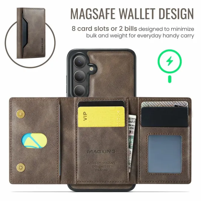 Coque Samsung Galaxy S25 FE Portefeuille Détachable MagSafe