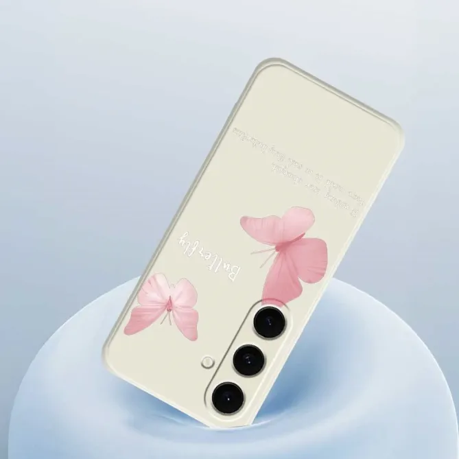 Coque Samsung Galaxy S25 FE Papillons Roses