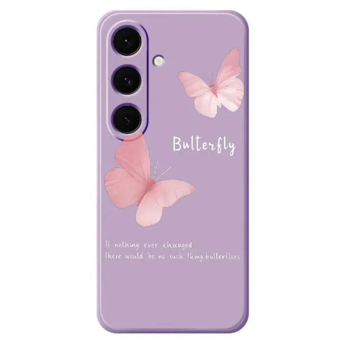 Coque Samsung Galaxy S25 FE Papillons Roses