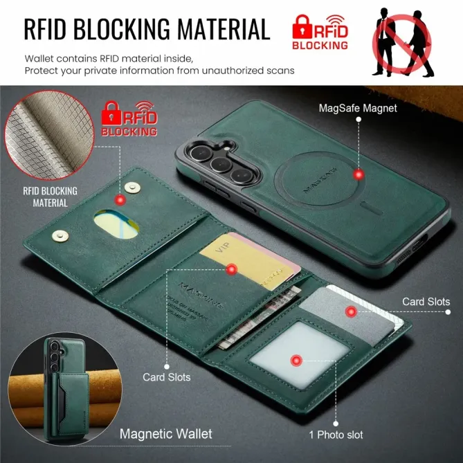 Coque Samsung Galaxy S25 FE Portefeuille Détachable MagSafe