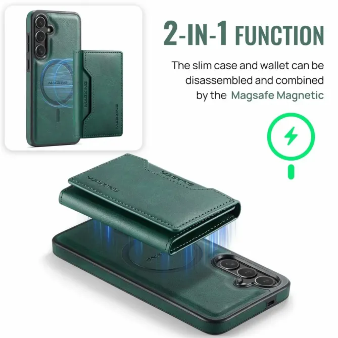 Coque Samsung Galaxy S25 FE Portefeuille Détachable MagSafe
