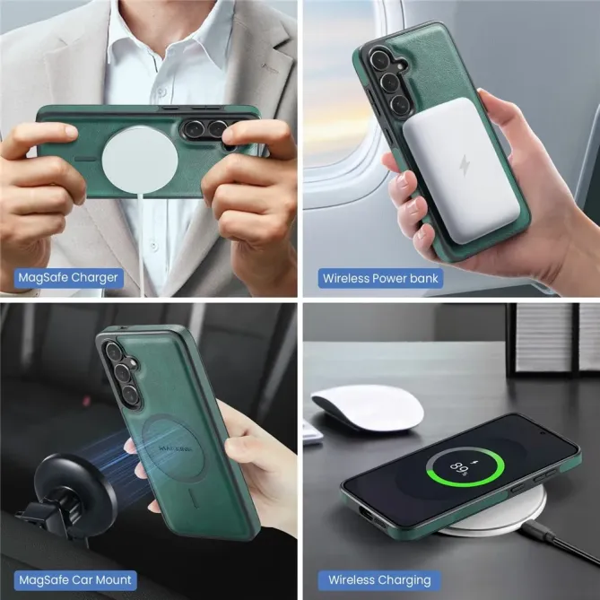 Coque Samsung Galaxy S25 FE Portefeuille Détachable MagSafe